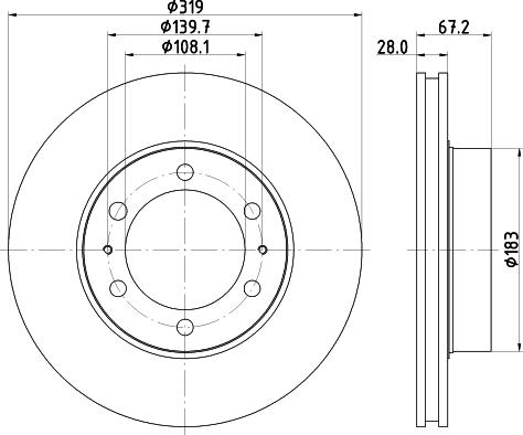 Mintex MDC2260 - Тормозной диск autosila-amz.com