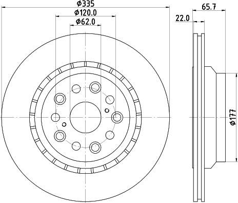 Mintex MDC2271L - Тормозной диск autosila-amz.com