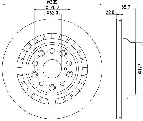 Mintex MDC2271R - Тормозной диск autosila-amz.com