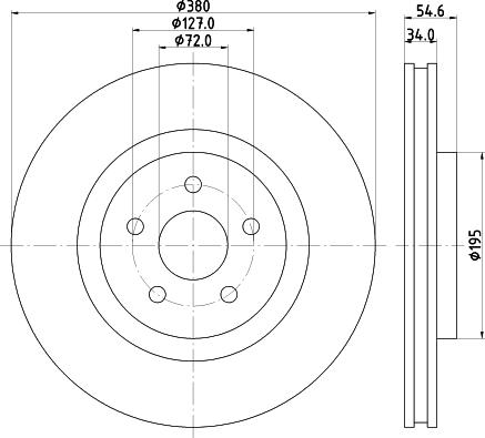 Mintex MDC2737 - Тормозной диск autosila-amz.com