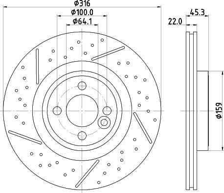 Mintex MDC2725 - Тормозной диск autosila-amz.com