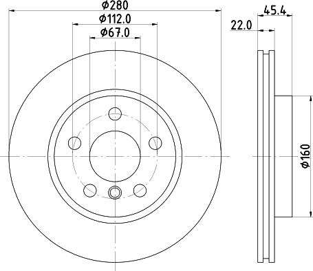 Mintex MDC82726C - Тормозной диск autosila-amz.com