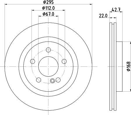 Mintex MDC82772C - Тормозной диск autosila-amz.com