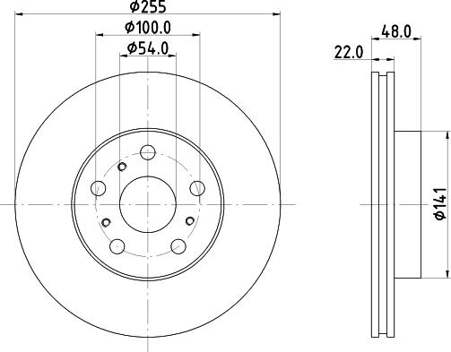 Mintex MDC717 - Тормозной диск autosila-amz.com