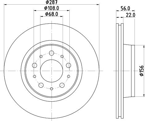 Mintex MDC735 - Тормозной диск autosila-amz.com