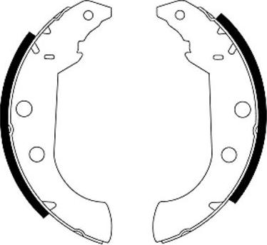 Mintex MFR266 - Комплект тормозных колодок, барабанные autosila-amz.com