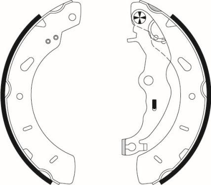 Mintex MFR727 - Комплект тормозных колодок, барабанные autosila-amz.com