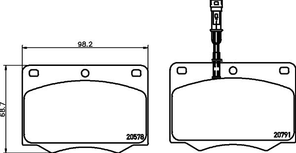 Mintex MGB692 - Тормозные колодки, дисковые, комплект autosila-amz.com