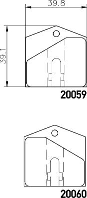 Mintex MGB709 - Комплект тормозных колодок, стояночный тормоз autosila-amz.com