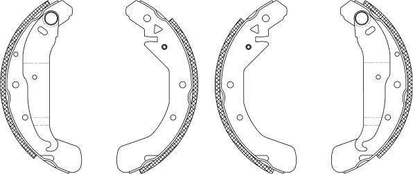 Mintex MSK232 - Комплект тормозных колодок, барабанные autosila-amz.com