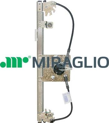 Miraglio 30/1402 - Стеклоподъемник передний левый Bravo 02/07-> электрический (без мотора) autosila-amz.com