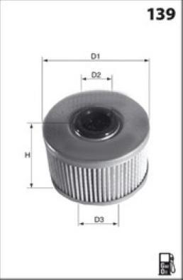 MISFAT FM641 - Топливный фильтр autosila-amz.com