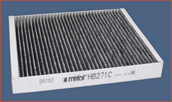 MISFAT HB271C - Фильтр воздуха в салоне autosila-amz.com