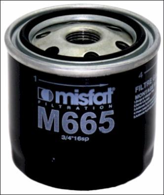 MISFAT M665 - Топливный фильтр autosila-amz.com