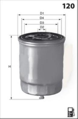 MISFAT M655X - Топливный фильтр autosila-amz.com