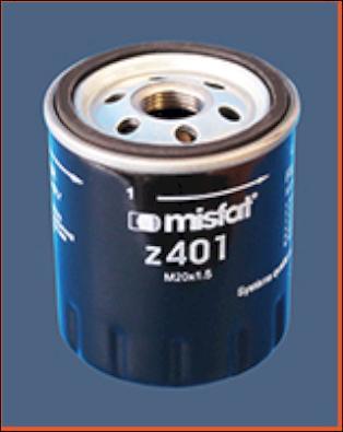 MISFAT Z401 - Масляный фильтр autosila-amz.com