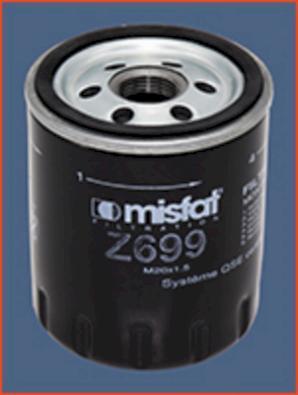 MISFAT Z699 - Масляный фильтр autosila-amz.com