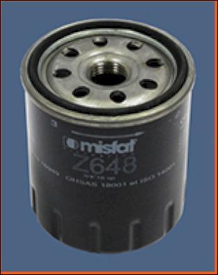 MISFAT Z648 - Масляный фильтр autosila-amz.com