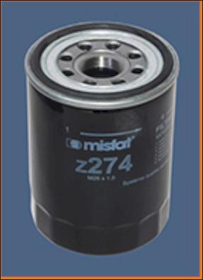 MISFAT Z274 - Масляный фильтр autosila-amz.com