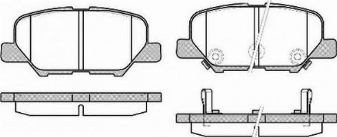 Mitsubishi 4605A998 - Тормозные колодки, дисковые, комплект autosila-amz.com