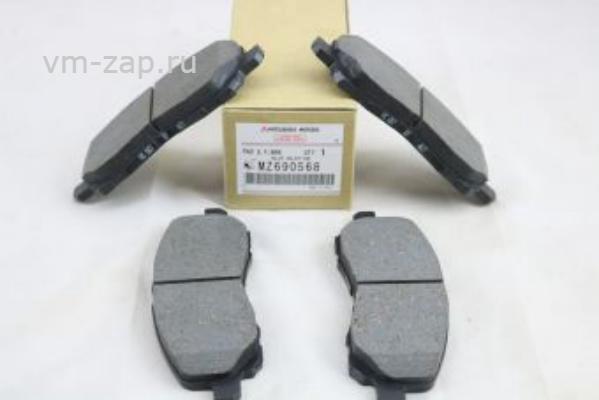 Mitsubishi MZ690568 - Тормозные колодки, дисковые, комплект autosila-amz.com