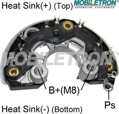 Mobiletron RB-166H - Выпрямитель, диодный мост, генератор autosila-amz.com