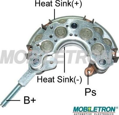 Mobiletron RN-16PL - Выпрямитель, диодный мост, генератор autosila-amz.com