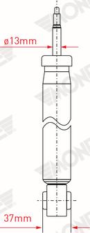 Monroe G1057 - Амортизатор подвески задн VW: PASSAT 05-, PASSAT Variant 05- autosila-amz.com