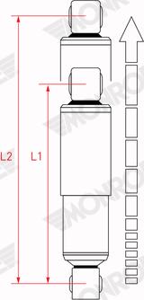 Monroe V2130 - Амортизатор газомасляный задний Van-Magnum autosila-amz.com