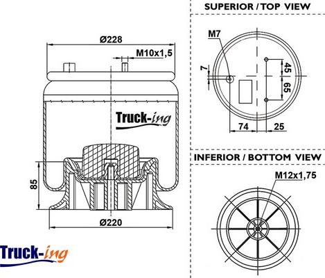 Montcada 0293592 - Кожух пневматической рессоры autosila-amz.com