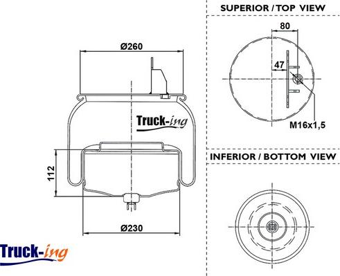 Montcada 0293882 - Кожух пневматической рессоры autosila-amz.com