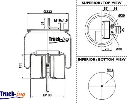 Montcada 0293792 - Кожух пневматической рессоры autosila-amz.com