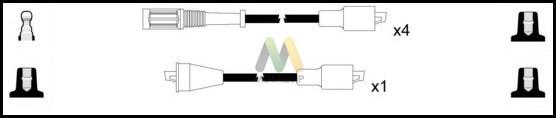 Motaquip LDRL1446 - Комплект проводов зажигания autosila-amz.com