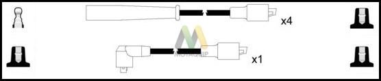 Motaquip LDRL1440 - Комплект проводов зажигания autosila-amz.com