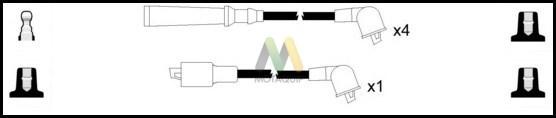 Motaquip LDRL1591 - Комплект проводов зажигания autosila-amz.com