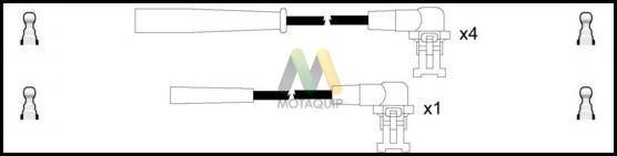 Motaquip LDRL150 - Комплект проводов зажигания autosila-amz.com