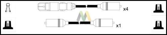 Motaquip LDRL1528 - Комплект проводов зажигания autosila-amz.com