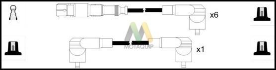 Motaquip LDRL1665 - Комплект проводов зажигания autosila-amz.com