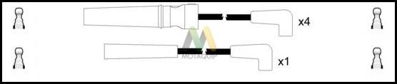 Motaquip LDRL1661 - Комплект проводов зажигания autosila-amz.com