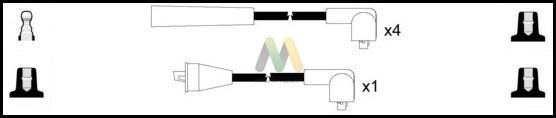 Motaquip LDRL1142 - Комплект проводов зажигания autosila-amz.com