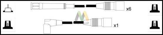 Motaquip LDRL1748 - Комплект проводов зажигания autosila-amz.com