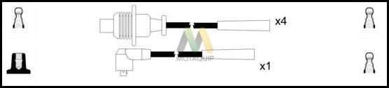 Motaquip LDRL1017 - Комплект проводов зажигания autosila-amz.com