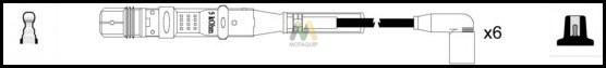 Motaquip LDRL1086 - Комплект проводов зажигания autosila-amz.com