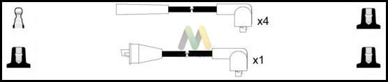 Motaquip LDRL1140 - Комплект проводов зажигания autosila-amz.com