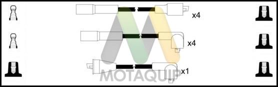 Motaquip LDRL1855 - Комплект проводов зажигания autosila-amz.com