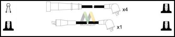 Motaquip LDRL180 - Комплект проводов зажигания autosila-amz.com