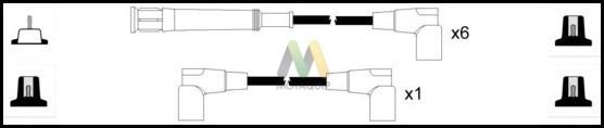 Motaquip LDRL1806 - Комплект проводов зажигания autosila-amz.com