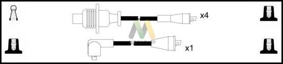 Motaquip LDRL1207 - Комплект проводов зажигания autosila-amz.com