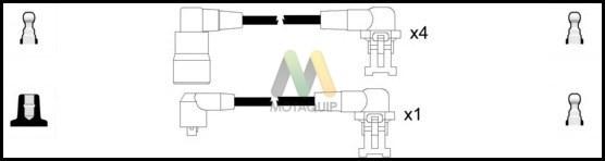 Motaquip LDRL1212 - Комплект проводов зажигания autosila-amz.com