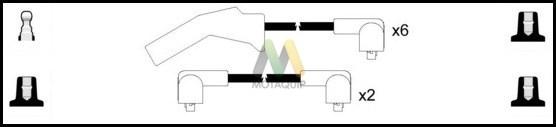 Motaquip LDRL1704 - Комплект проводов зажигания autosila-amz.com